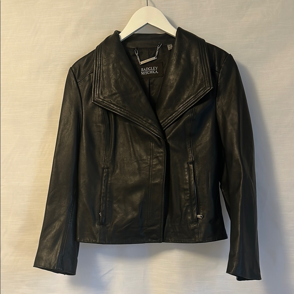 Badgley Mischka Black Leather Jacket